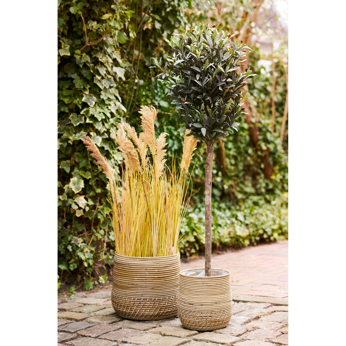 Moro Baskets - Baskets, kubu rattan, nature set of 2