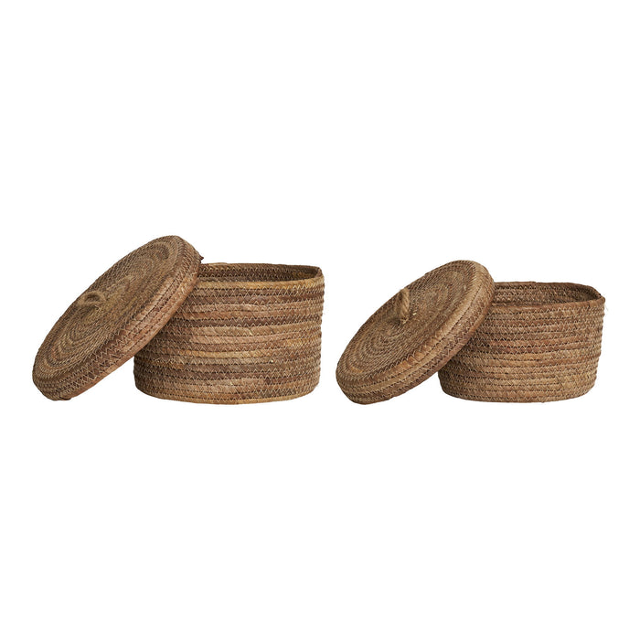 Desio Baskets - Baskets, banana leaf, natural, set of 2