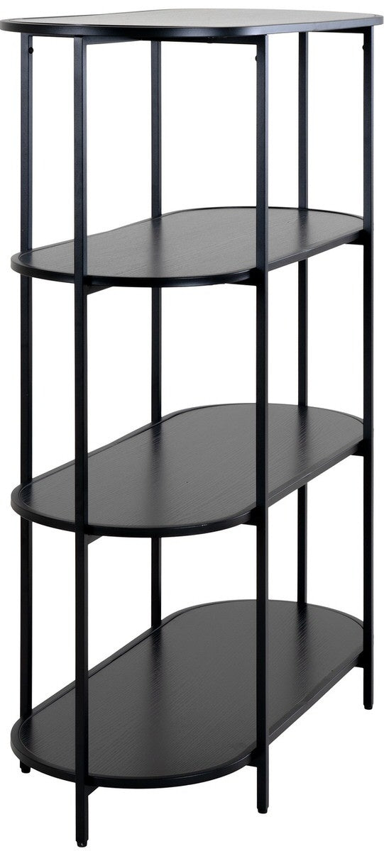 House Nordic Vita Zwarte Wandkast Ovaal H111 cm