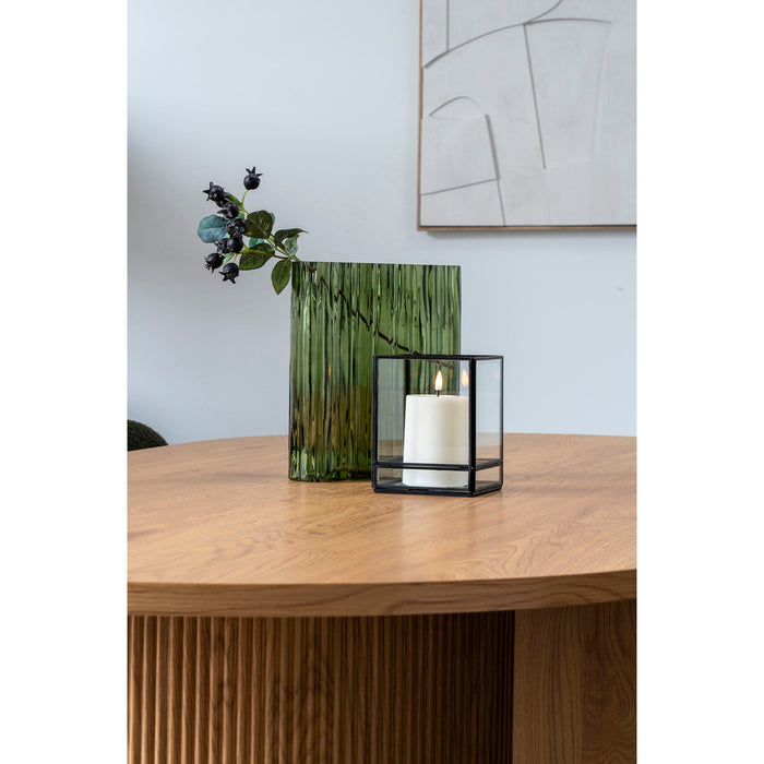 Vase - Vase, glass, smoked green 21x12x26,5 cm