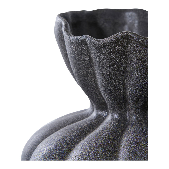 Vase - Vase, ceramic, black ø17,2x19,4 cm