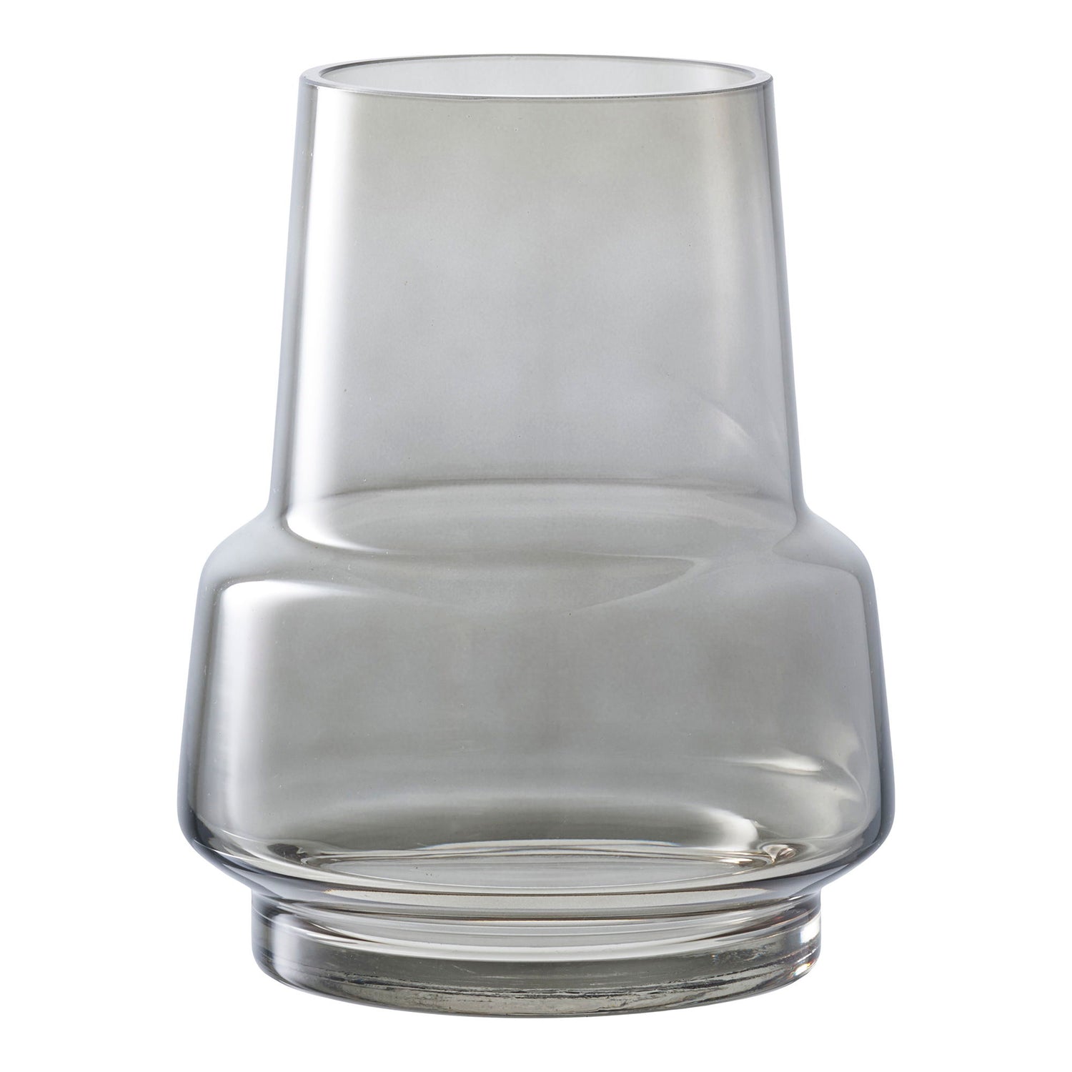 Vase - Vase, glass, smoked grey ø15x19 cm