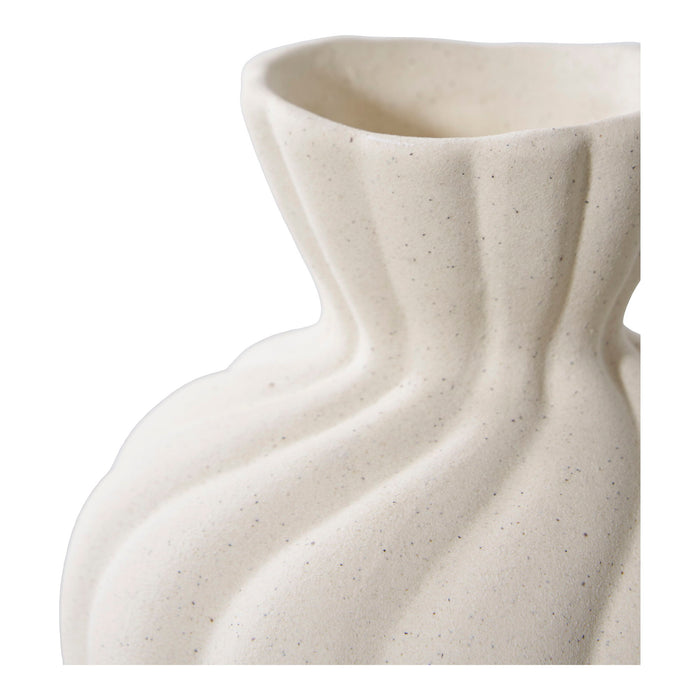 Vase - Vase, ceramic, white, set of 2