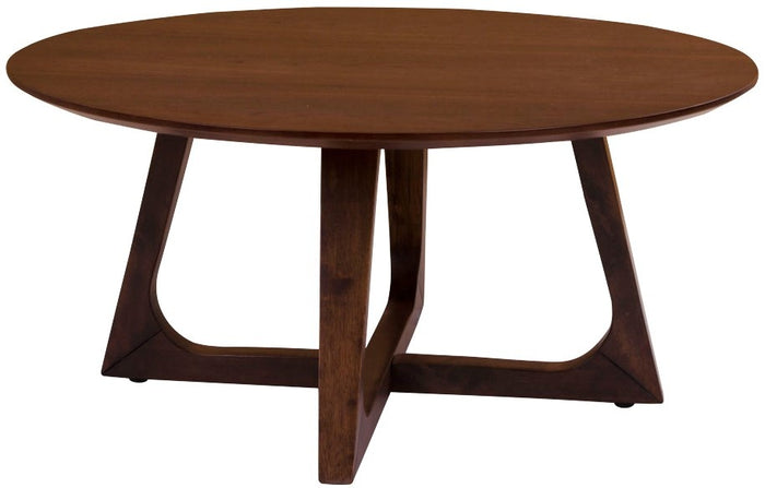 House Nordic Hellerup Ronde Salontafel Walnoot Ø75 cm