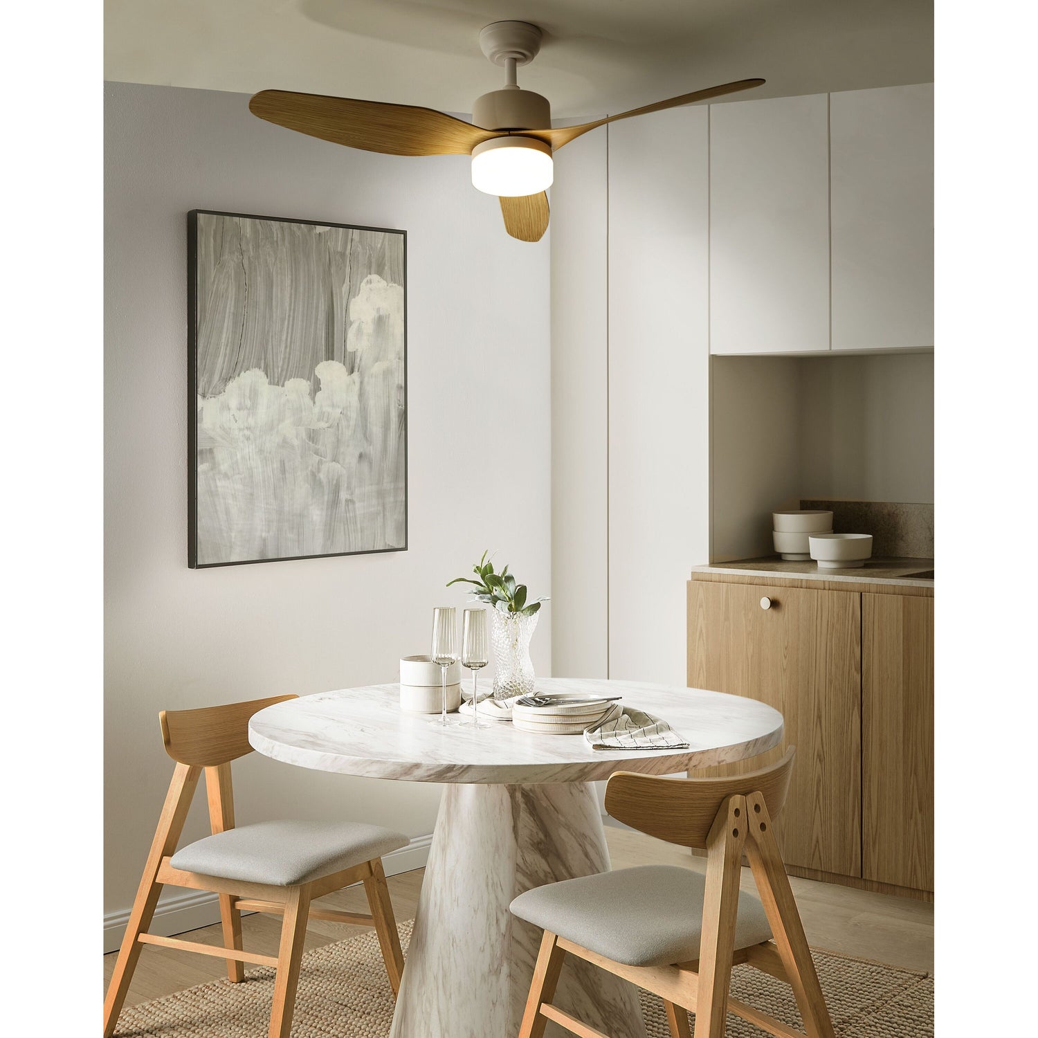 Beliani-ANDERSON-Plafondventilator-Lichtbruin-Synthetisch materiaal