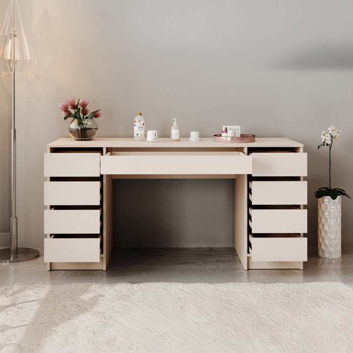 Meubella - Kaptafel Arco 2 - Beige - 154 cm
