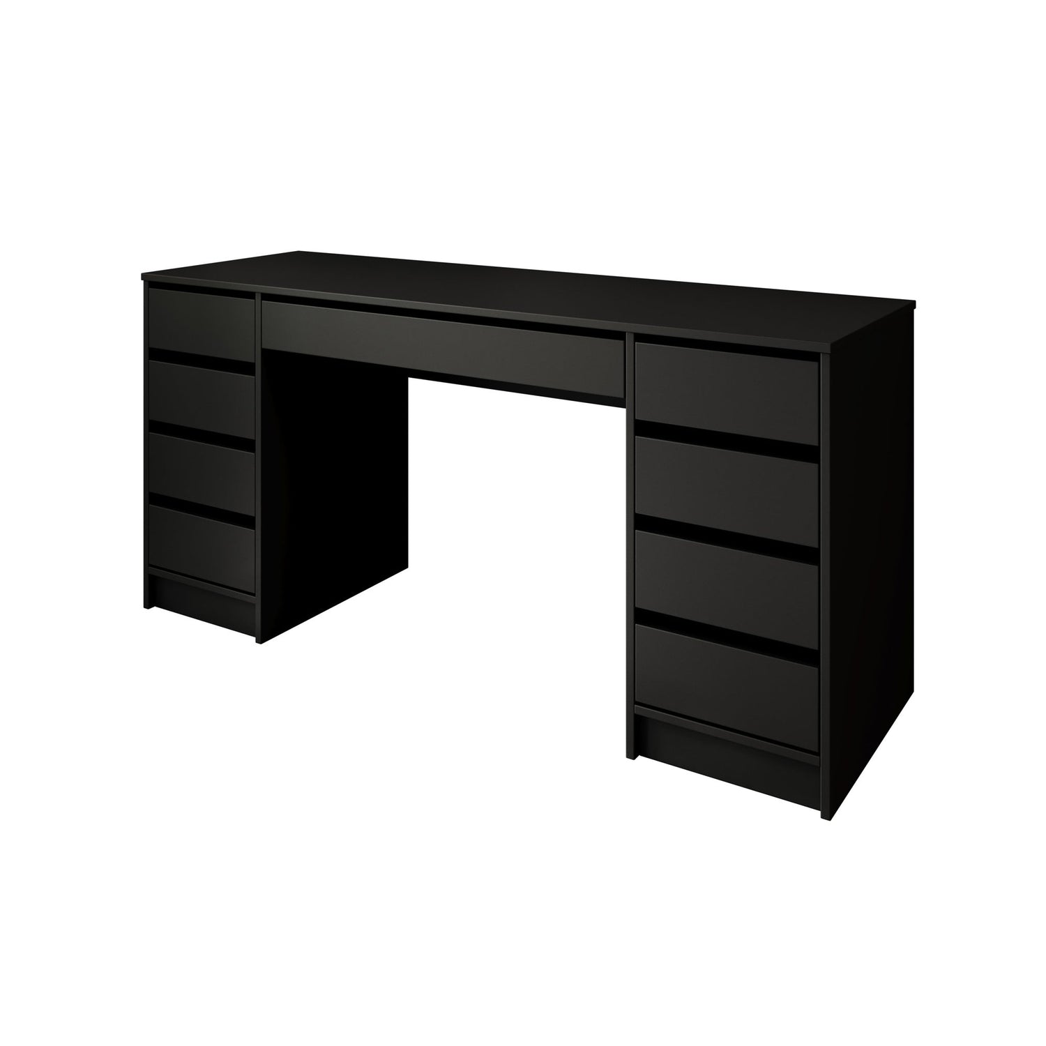 Meubella - Kaptafel Arco 2 - Zwart - 154 cm