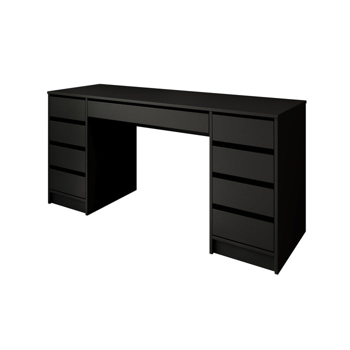 Meubella - Kaptafel Arco 2 - Zwart - 154 cm