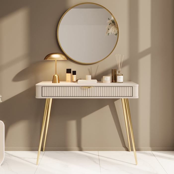 Meubella - Kaptafel Lima - Beige - 100 cm