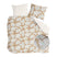 Walra Lovely Leaves Dekbedovertrek 240 x 220 cm - Bruin / Beige