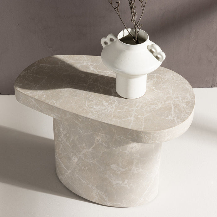 Fjôrd - Sidetable Grijs Betonlook 30cm - Båstad