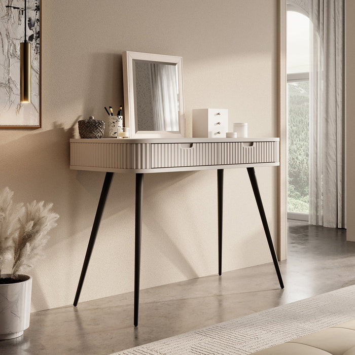 Meubella - Kaptafel Zakari - Beige - 103 cm