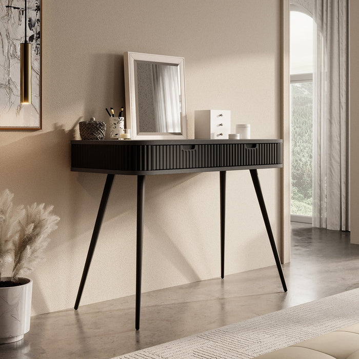 Meubella - Kaptafel Zakari - Zwart - 103 cm