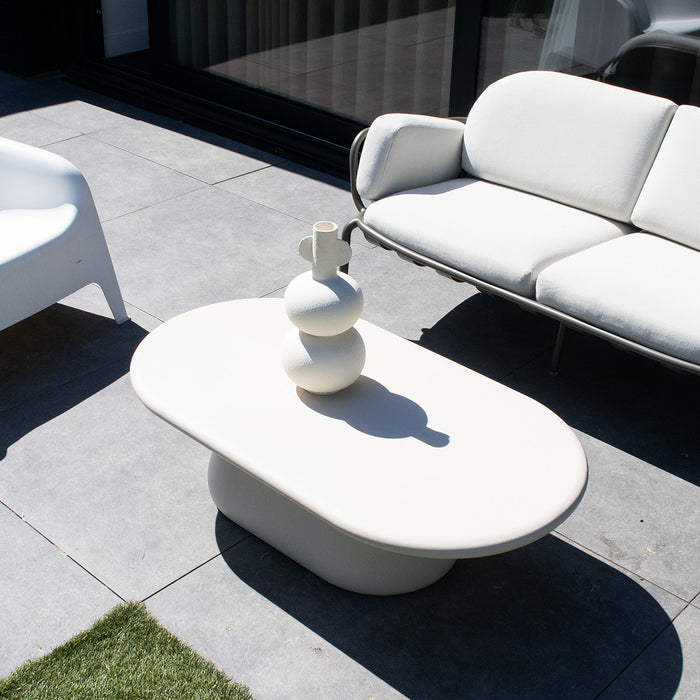 DÉJA Living - Loungetafel Eco Composiet - Ovaal - 120x65x39cm - Riva