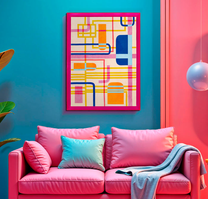 Print op gelakt canvas met acryl frame cm 60x3,3x80