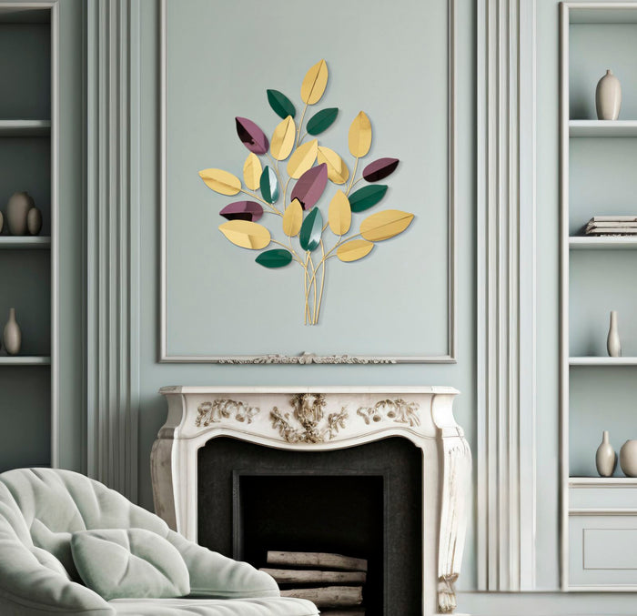 Decoratief paneel in 3D bladeren cm 81,9x3,8xx97