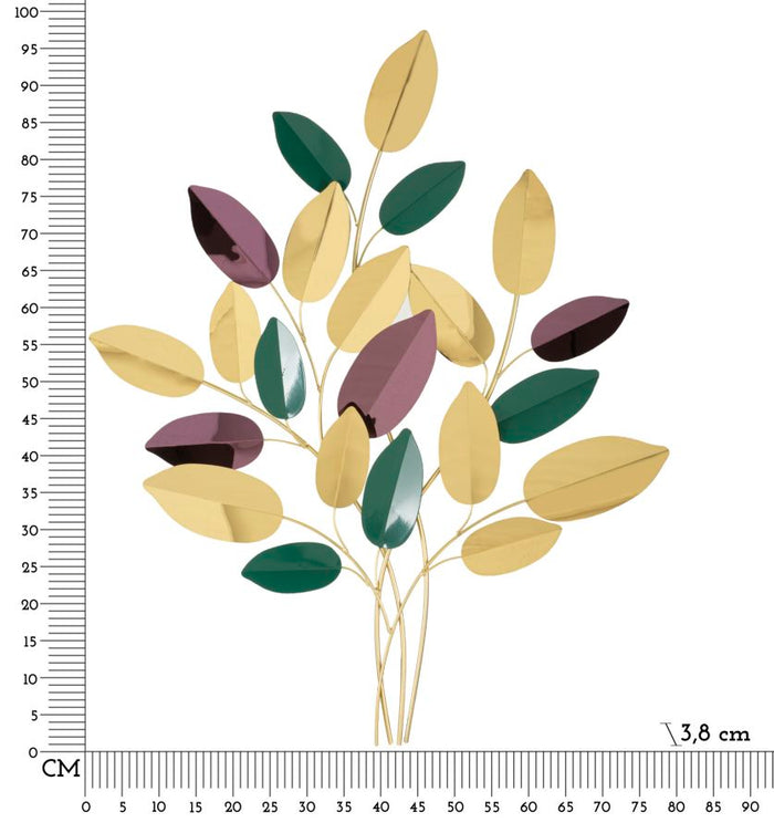 Decoratief paneel in 3D bladeren cm 81,9x3,8xx97