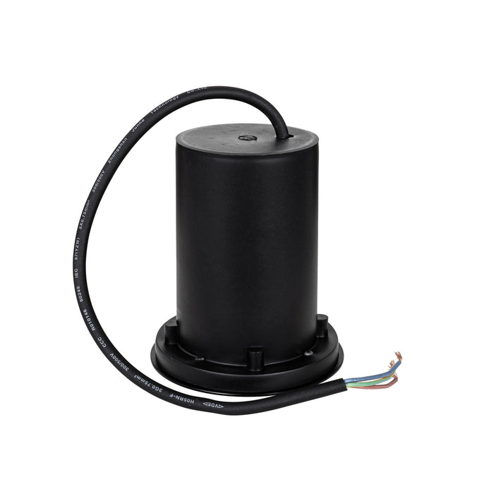 QAZQA Set van 6 moderne buiten grondspots zwart 35 mm verstelbaar