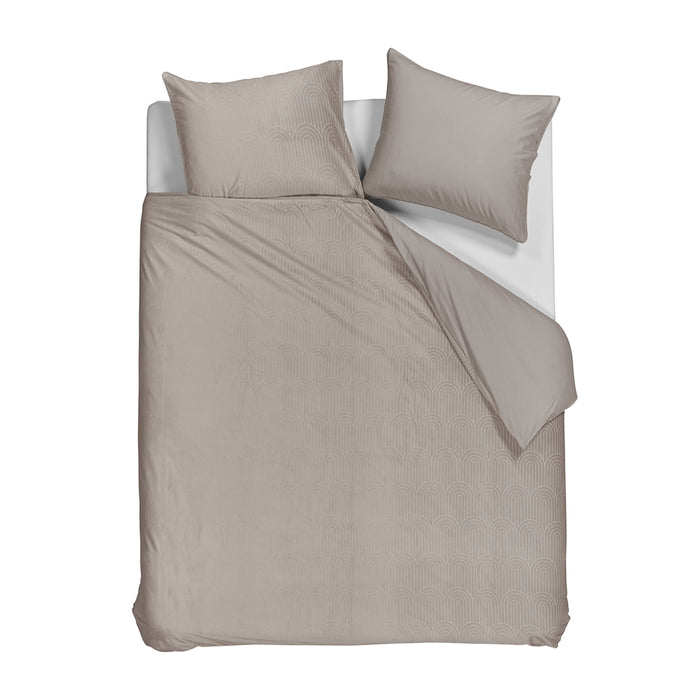 Riviera Maison dekbedovertrek Cecelia sand - 2-persoons (200x200|220