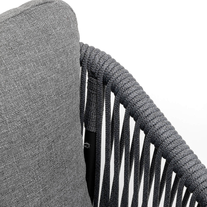 Kare Design Cyprus tuinstoel met armleuningen - grijs