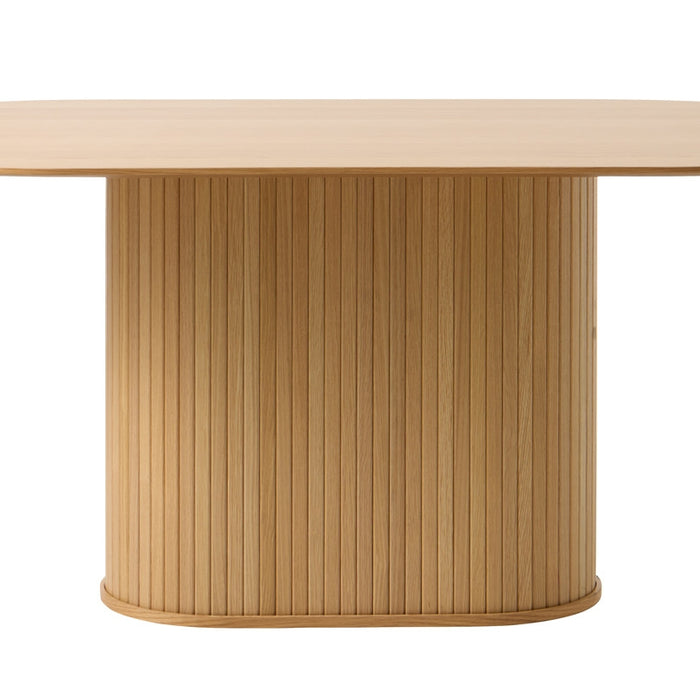 Giga Living - Eettafel Nola Ovaal Naturel Eiken 95x180cm
