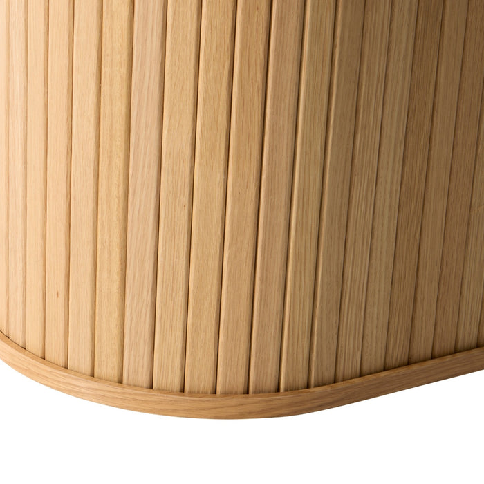 Giga Living - Eettafel Nola Ovaal Naturel Eiken 95x180cm