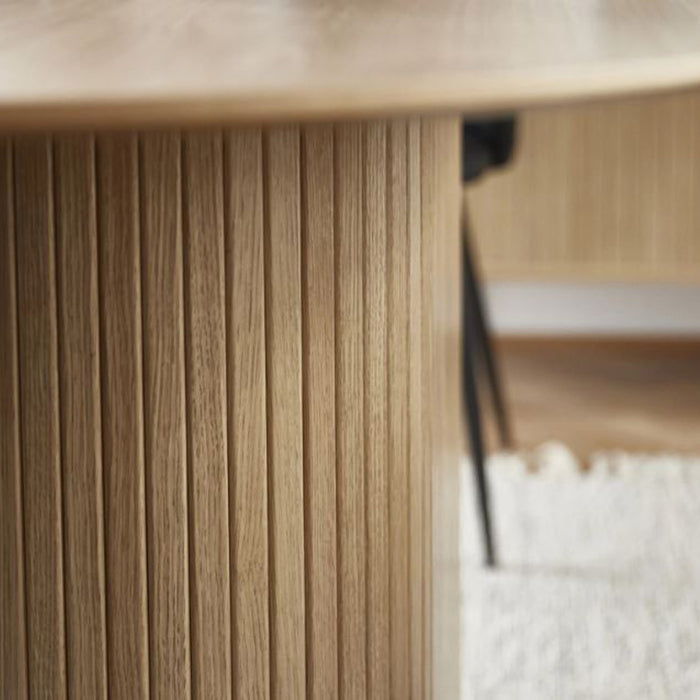 Giga Living - Eettafel Nola Ovaal Naturel Eiken 95x180cm