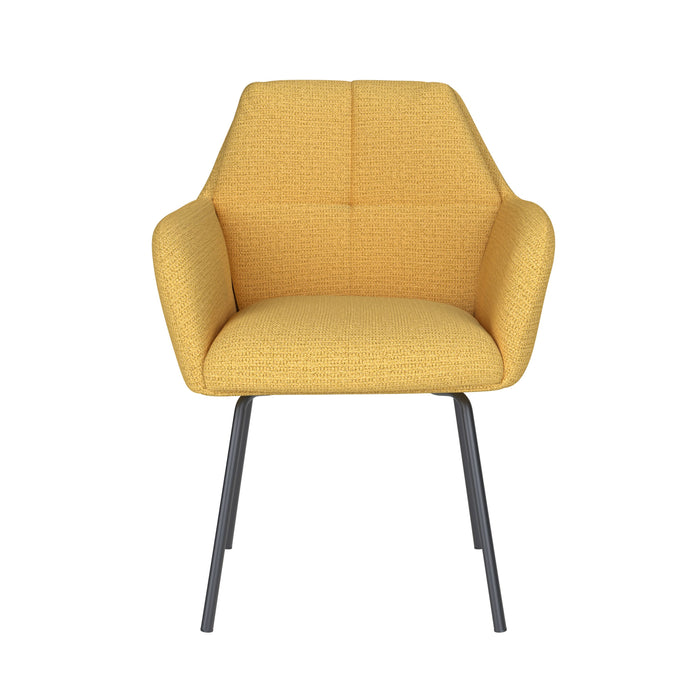 Housecraft Living Pete Eetkamerstoel Metaal Okergeel