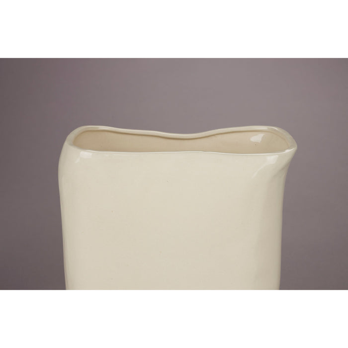 Dutchbone Edna Vaas 24 cm Beige