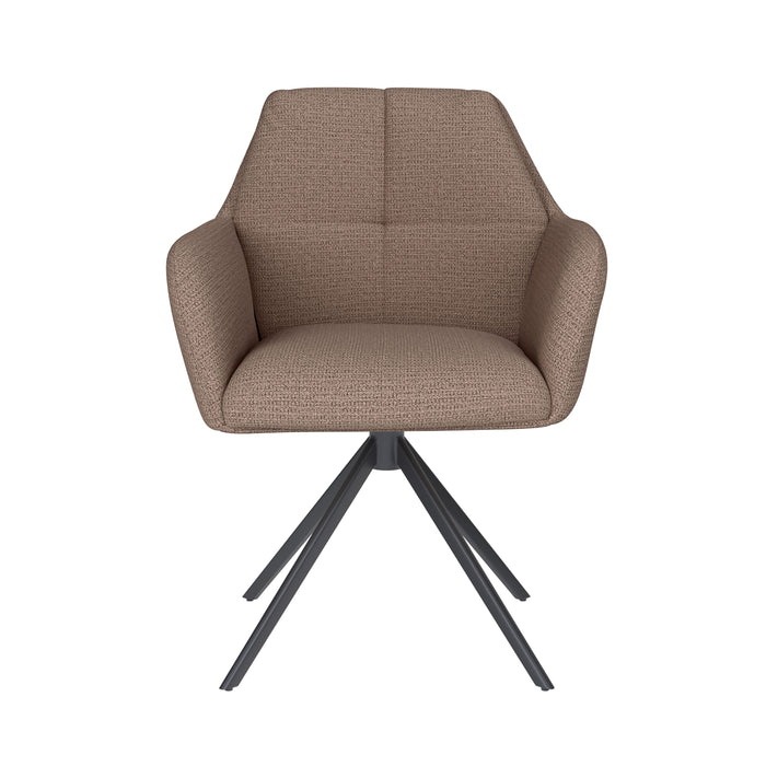 Housecraft Living Pete Eetkamerstoel Draaibaar Metaal Taupe