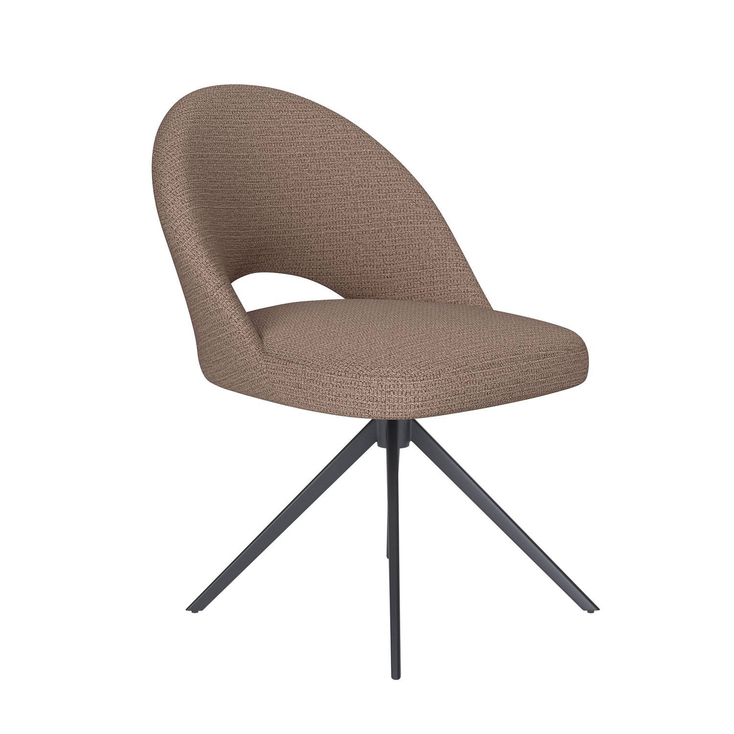 Housecraft living Mick Eetkamerstoel Draaibaar Metaal Taupe