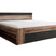 Meubella - Tweepersoonsbed Brown - Zwart - Eiken - 180x200 cm