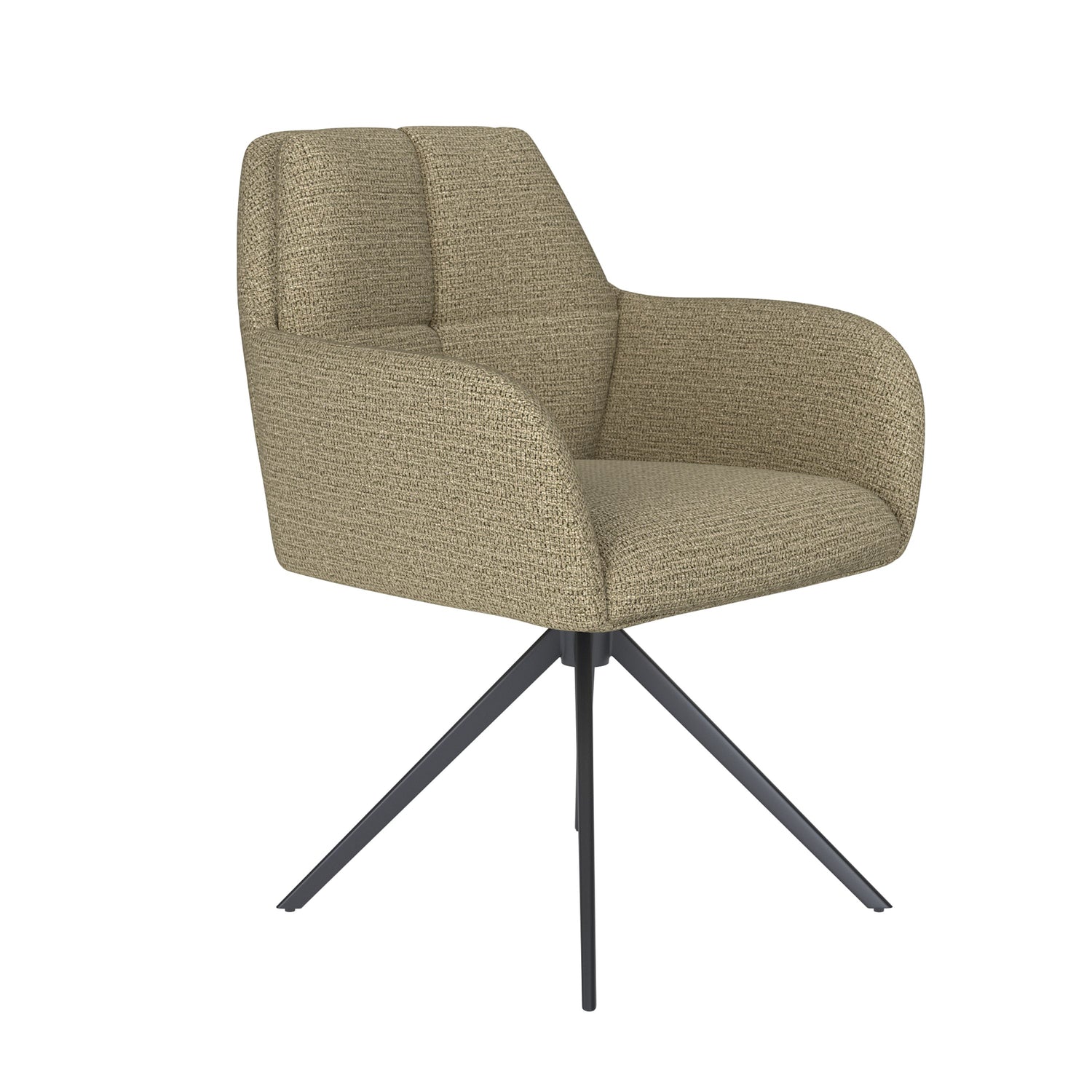 Housecraft Living Pete Eetkamerstoel Draaibaar Metaal Pistache groen