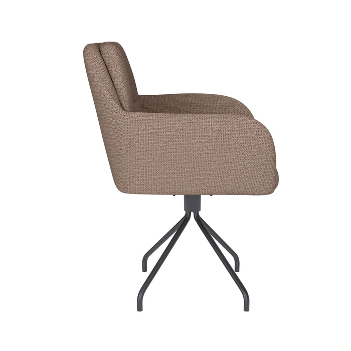 Housecraft Living Pete Eetkamerstoel Draaibaar Metaal Spider Taupe