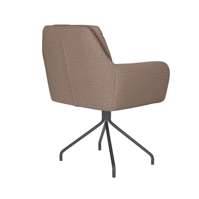 Housecraft Living Pete Eetkamerstoel Draaibaar Metaal Spider Taupe