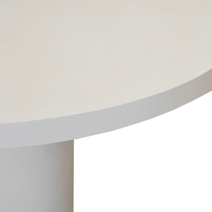 Giga Meubel - Tuintafel Rond 150cm - Beige Eco Composiet - Betonlook - Eden