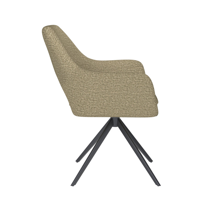 Housecraft Living Mos Eetkamerstoel Draaibaar Metaal Pistache groen