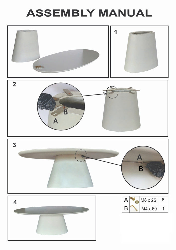 Giga Meubel - Tuintafel Ovaal 200cm - Beige Eco Composiet - Cleo