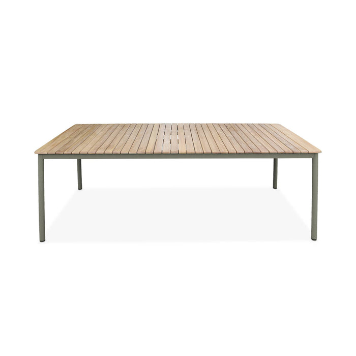 sweeek - Tuintafel hout en staal 8 stoelen 2 fauteuils