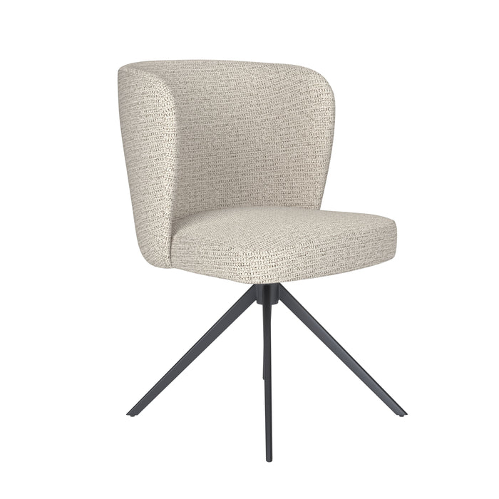 Housecraft Living Eetkamerstoel Grijs|Naturel - Draaibaar - Stan