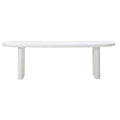 Giga Meubel - Tuintafel Deens Ovaal - Wit Betonlook - 240x100x75cm - Maya