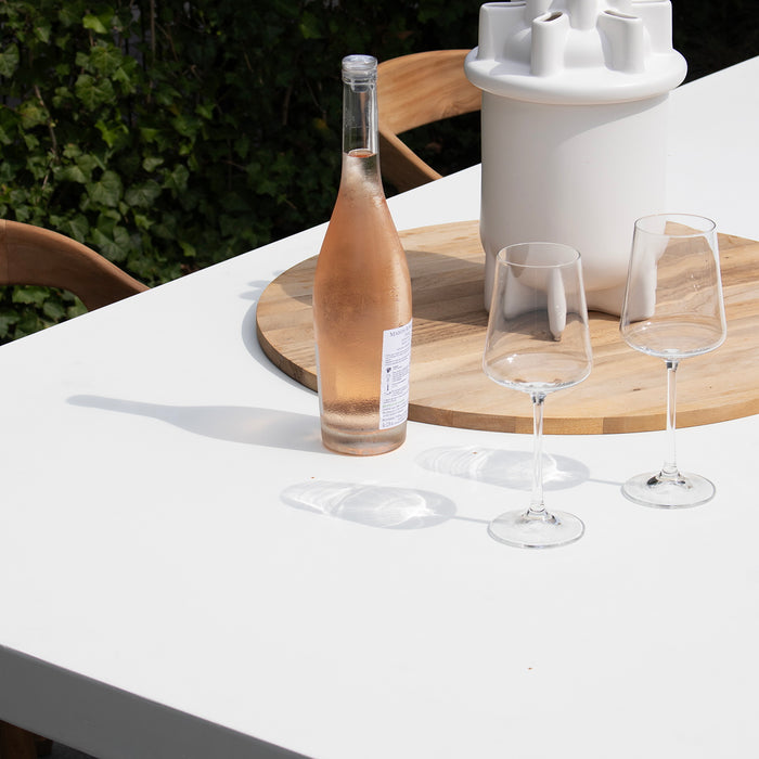 Giga Meubel - Tuintafel Rechthoek 160cm - Wit Eco Composiet - Avia