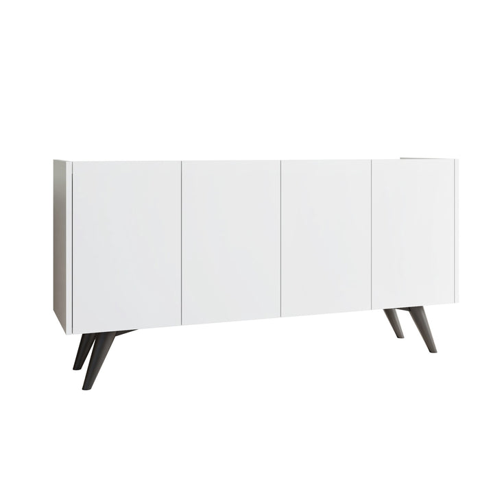 Giga Meubel - Dressoir Wit Hout - 150x40x68cm - Petra