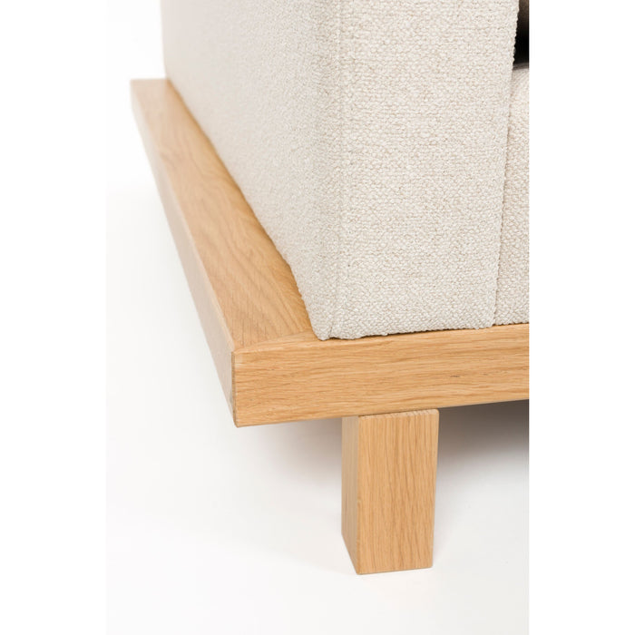 Zuiver Blossom 4,5-zitsbank Eiken Zand - Crème