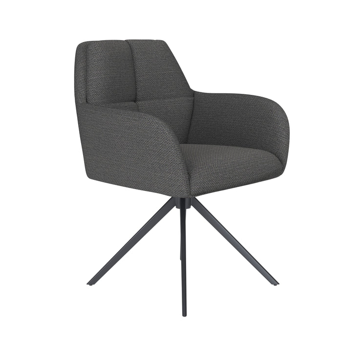 Housecraft Living Pete Eetkamerstoel Draaibaar Metaal Grijs