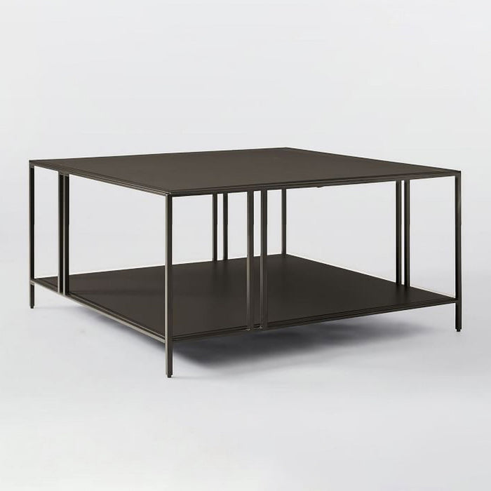 Giga Meubel - Salontafel Zwart Metaal - 80x80x40cm - Uranüs
