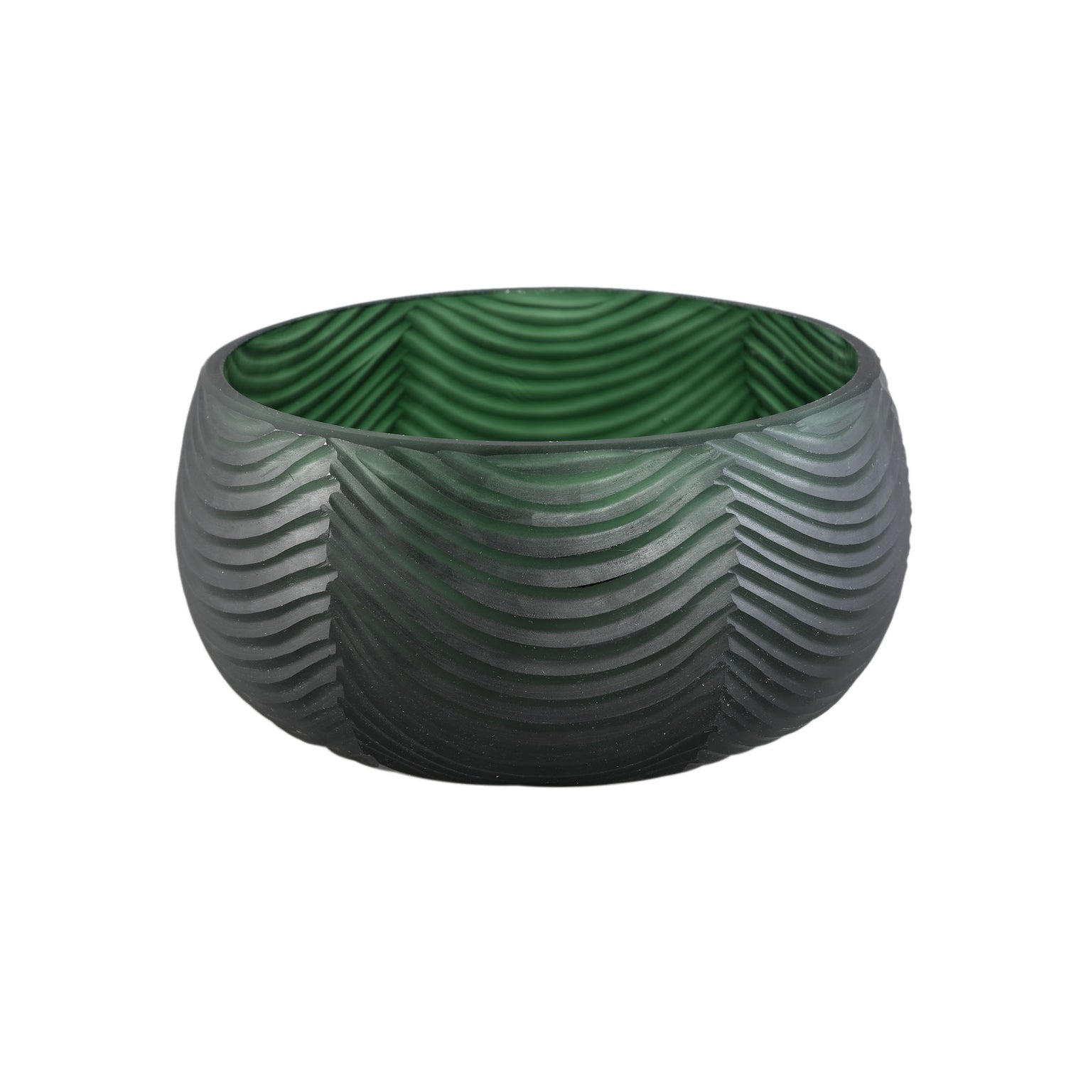 PTMD Elichi Green Glass Bowl Round