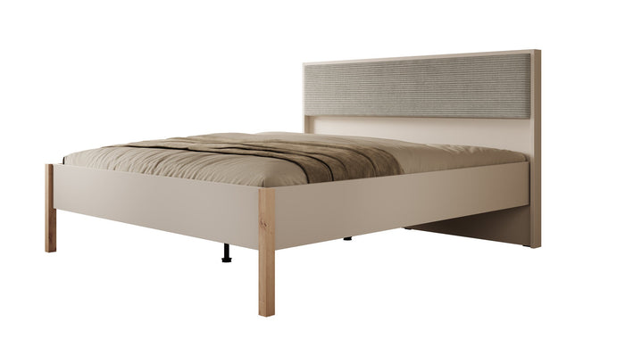 Meubella - Tweepersoonsbed Bahia 2 - Beige - 180x200 cm
