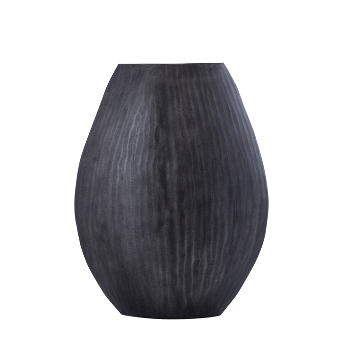PTMD Jowad Graphite Alu Sheet Pot Ribbed High Oval M