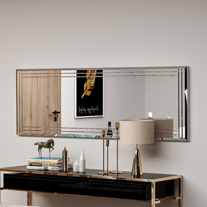 Giga Meubel - Spiegel Zilver - 40x2,2x120cm - Buhem